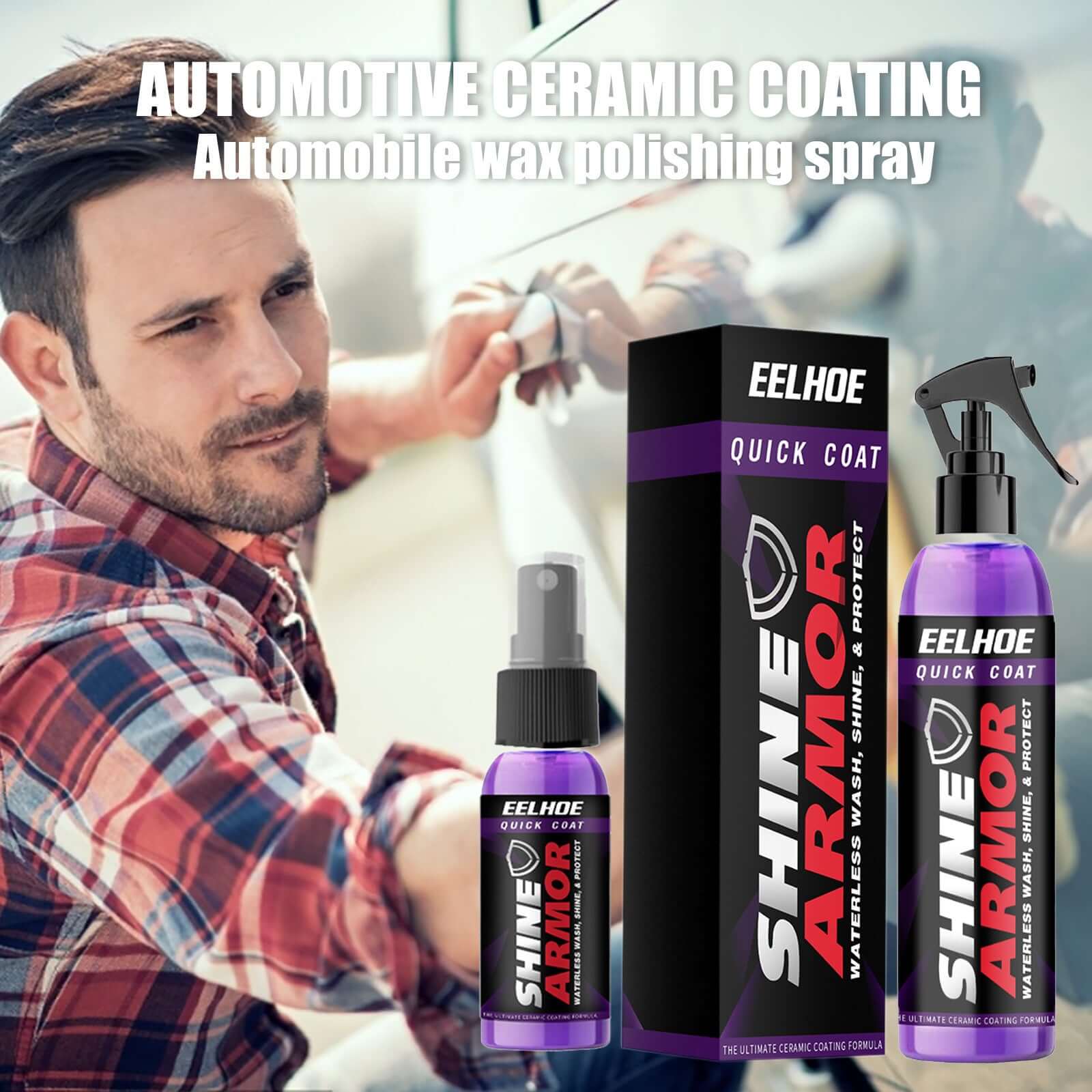 Hand Spray Wax Microplated Crystal Car Coating Agent Spray Purple Coating Spray - IceAndFire