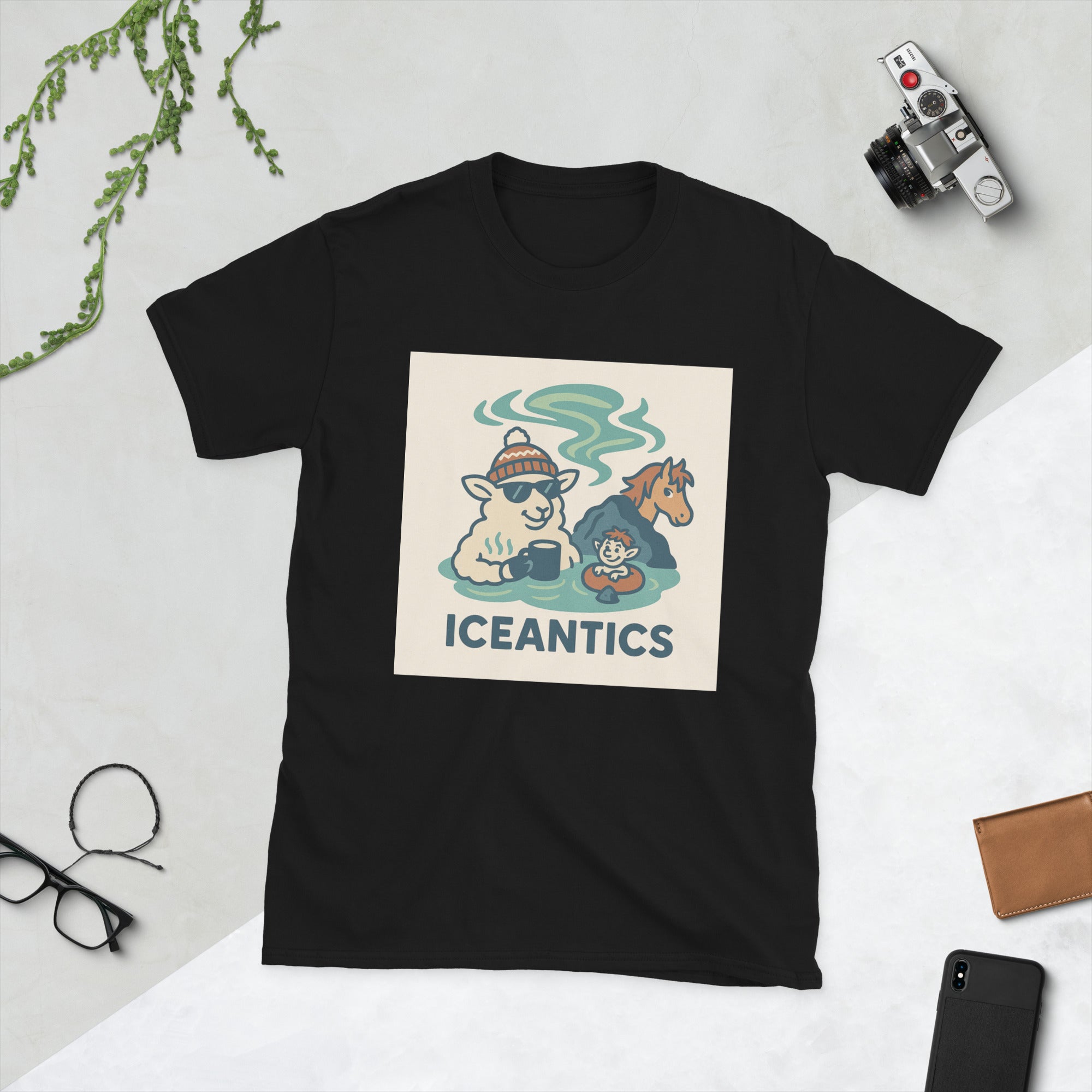 Soft & Comfy Short-Sleeve Unisex T-Shirt Icelandic Humour 
